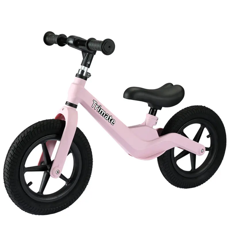 Trimate 12-Inch Pink Balance Bike for Toddlers – No-Pedal Design