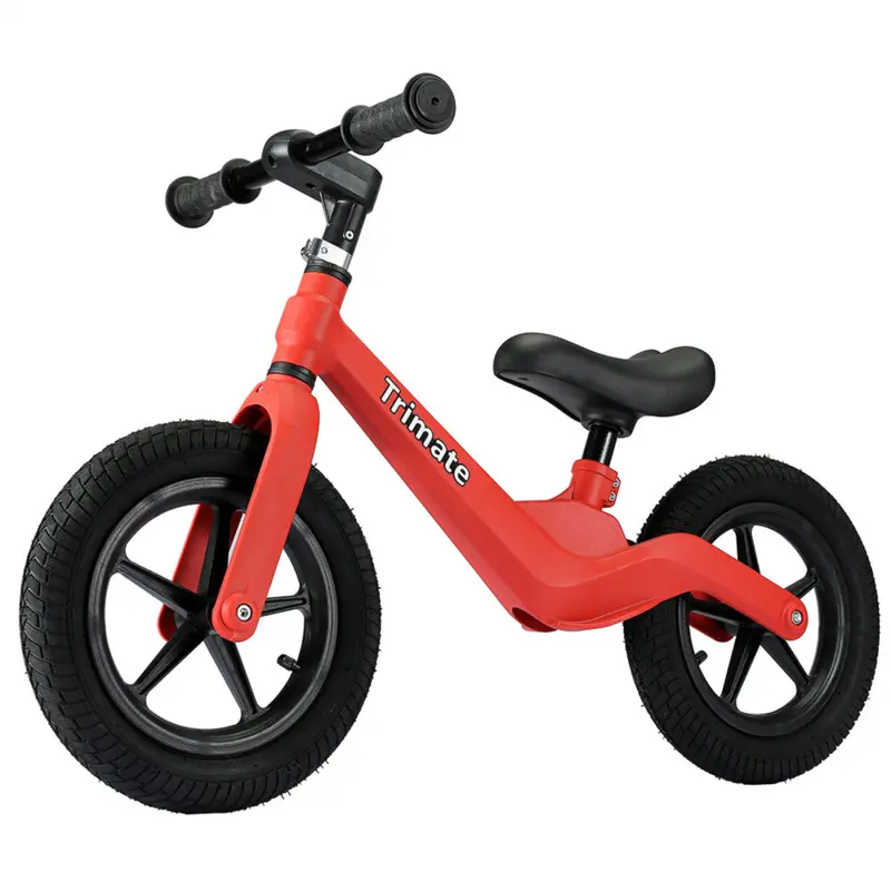 Trimate 12-Inch Red Balance Bike – Toddler Sport Bike Without Pedals