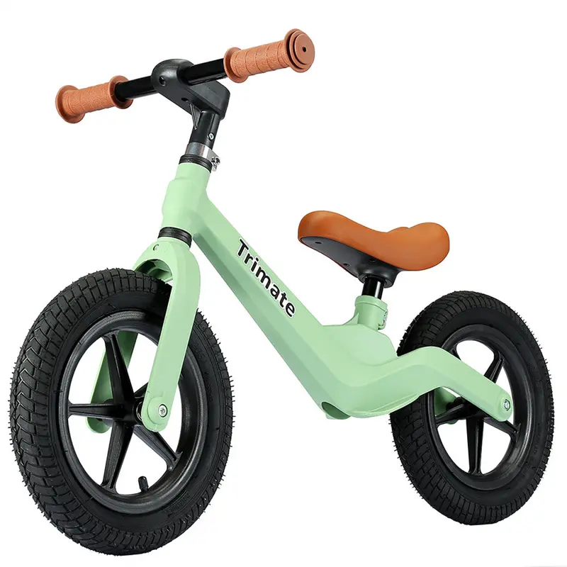Trimate Green Balance Bike for Toddlers – Pedal-Free Learning Bike for Ages 3–5