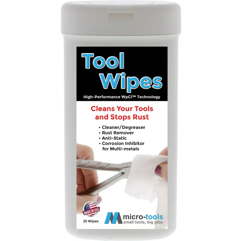 Tronex Anti-Rust Tool Wipes for Cleaning and Corrosion Prevention