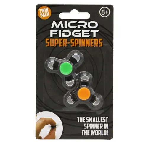 Twirl-Tastic Dual Micro Fidget Spinner Set – Precision-Bearing Spin Toys