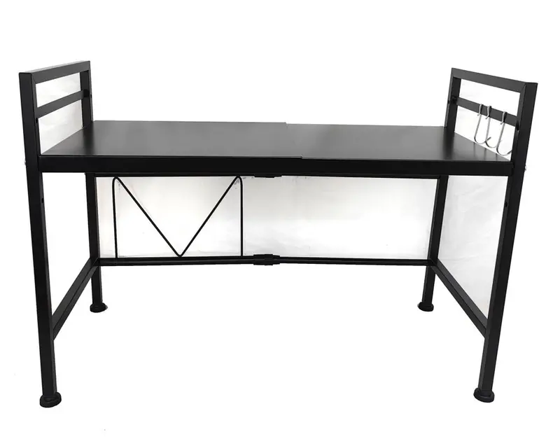 Two-Tier Extendable Microwave Oven Rack – Space-Saving Adjustable Organizer with Rolling Base (ONKS1213)