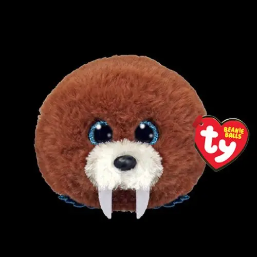 Ty Hank Walrus Beanie Ball – 3-Inch Plush Collectible with Soft Texture