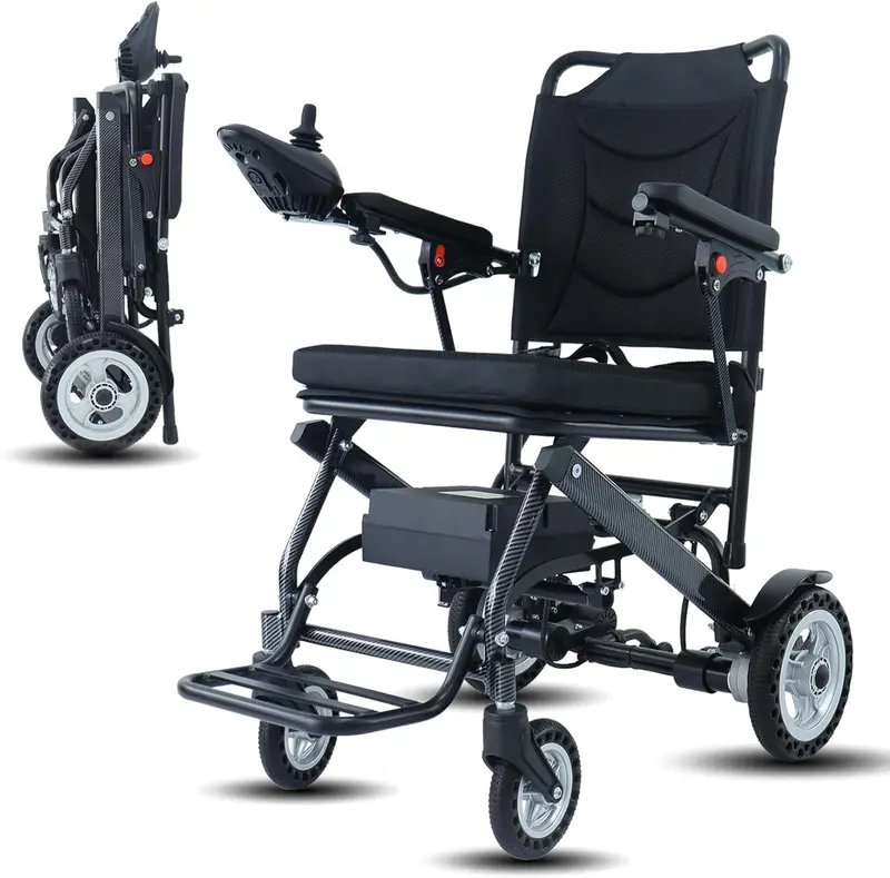 Ultra-Lightweight Folding Electric Wheelchair — Portable Power Chair for Indoor & Outdoor Use (9187041)