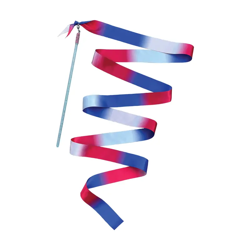 USA Patriotic Dazzler Ribbon – Glitter Wand with Red, White & Blue Streamers