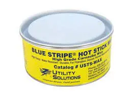 Utility Solutions Blue Stripe Hot Stick Wax – Dielectric Lubricant