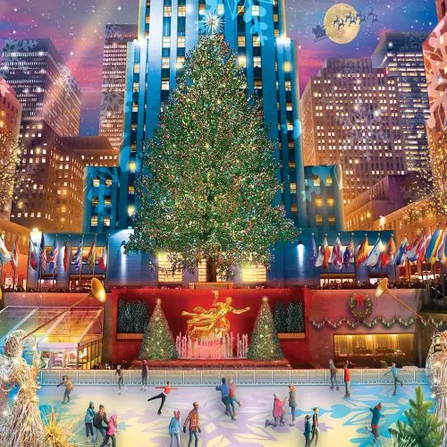 Vermont Christmas Company Rockefeller Center Holiday Jigsaw Puzzle – 1000 Pieces