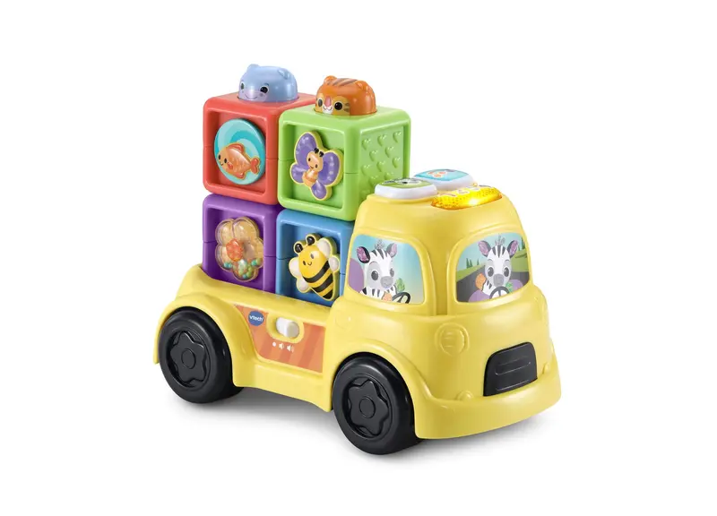 VTech Baby Beep and Go Blocks – Sensory Learning Toy with Lights, Sounds, and Motion