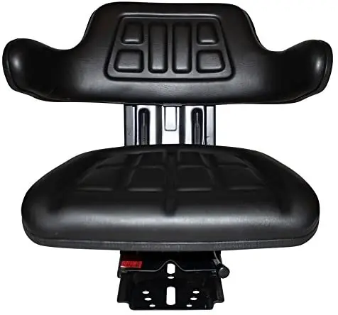 Waffle-Pattern Tractor Seat with Suspension System – Universal Replacement Cushion for Lawn Tractors, Mowers, and Utility Vehicles – 123YY8