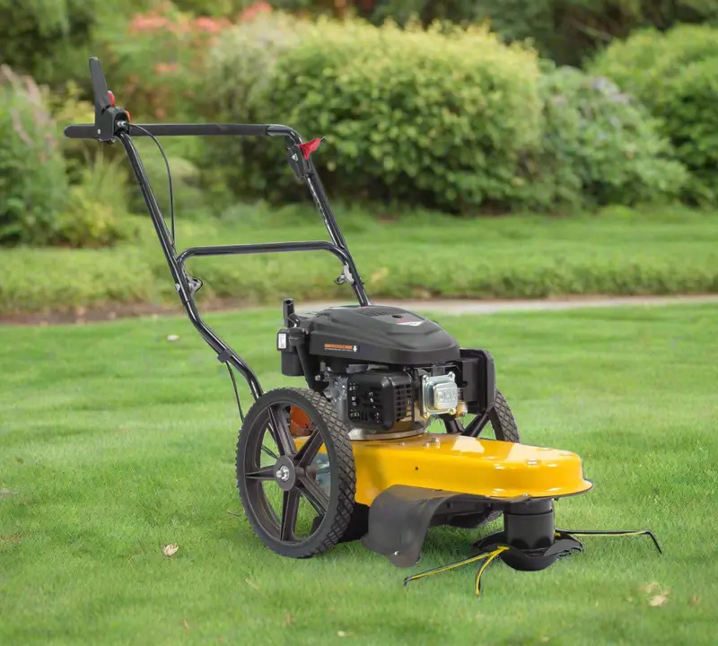 Walk-Behind Wheeled String Trimmer – Commercial-Grade Grass and Weed Control Tool