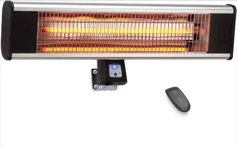 Wall-Mounted 1500W Infrared Patio Heater with Remote – Carbon Fiber Heating Element for Covered Outdoor Spaces – SH15CRW