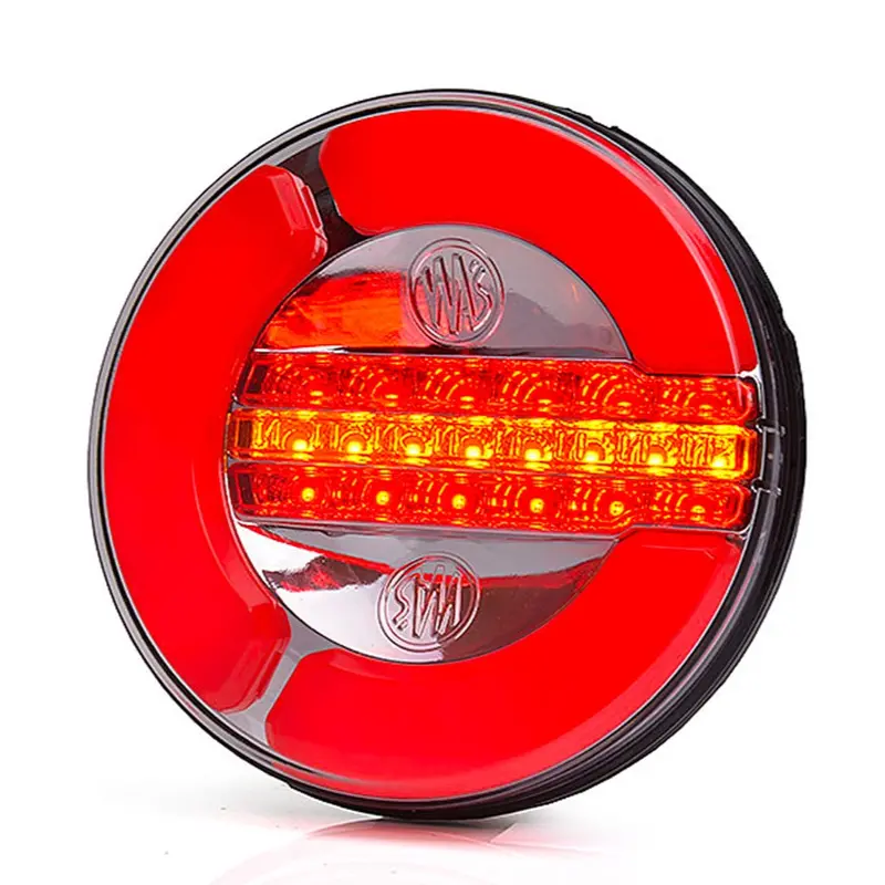 WAS W153 Round Neon Tail Light – Stop, Tail & Indicator Functions