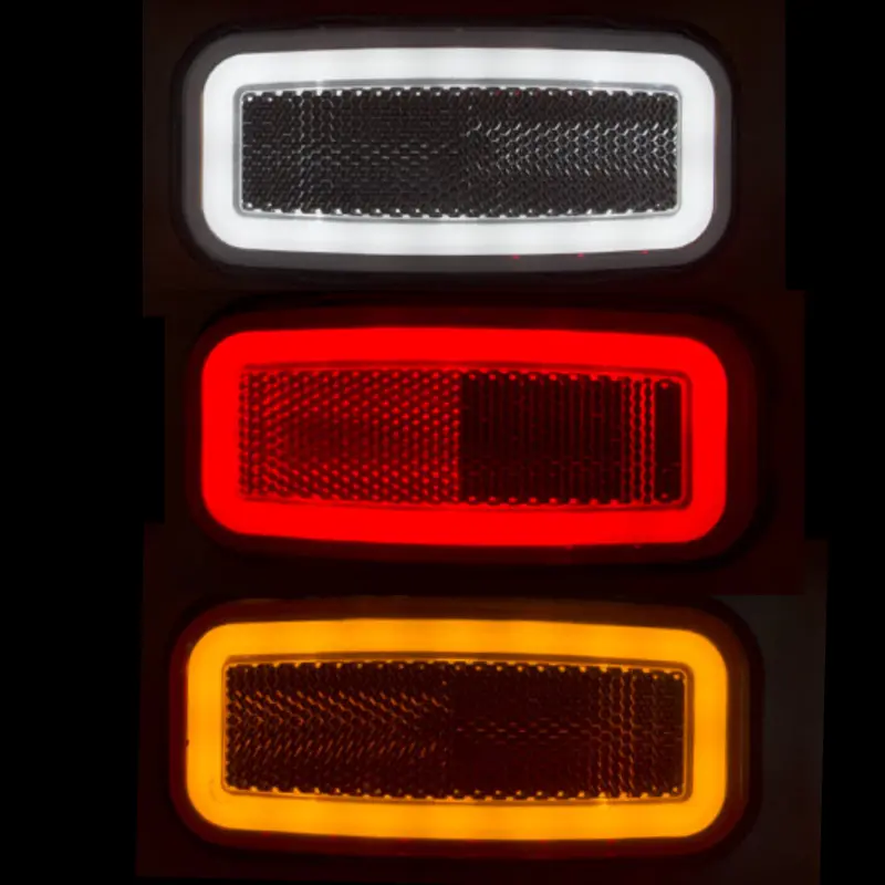 WAS W199 Neon Rectangular LED Marker Lights with Built-in Reflector