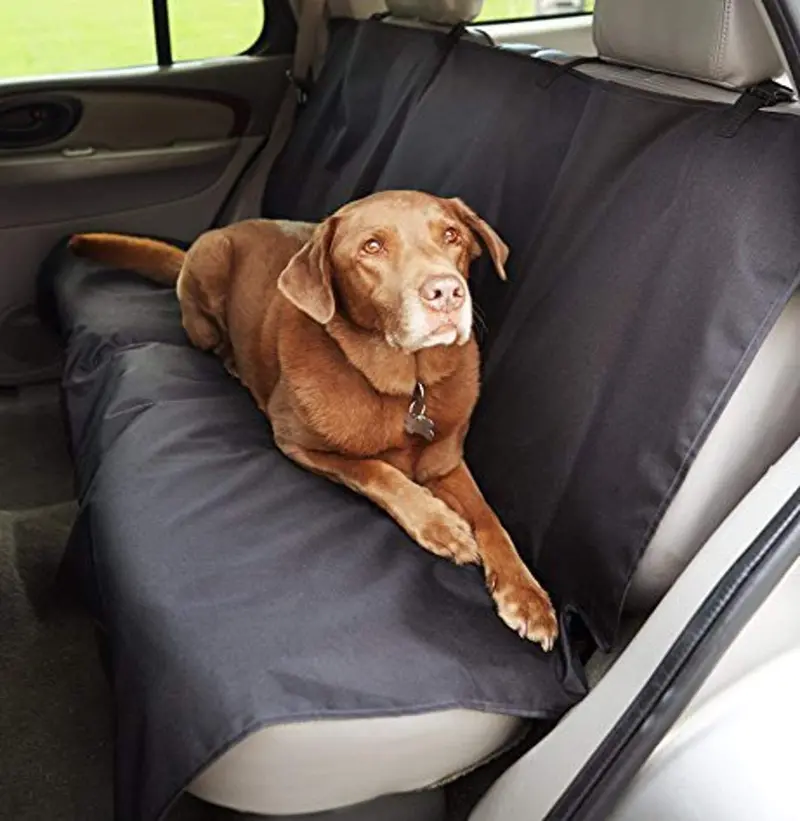 Waterproof Bench-Style Dog Car Seat Cover – 56″ x 57″ Universal Fit Protector with Non-Slip Backing