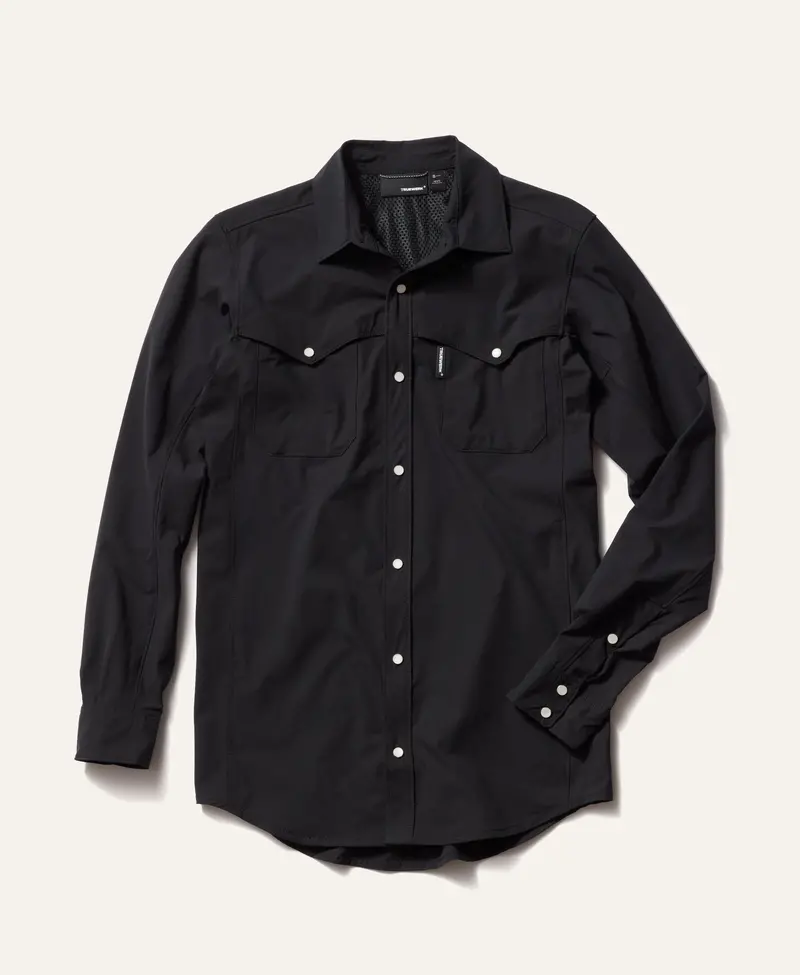 Western-Inspired Cloud Long Sleeve Shirt for Men