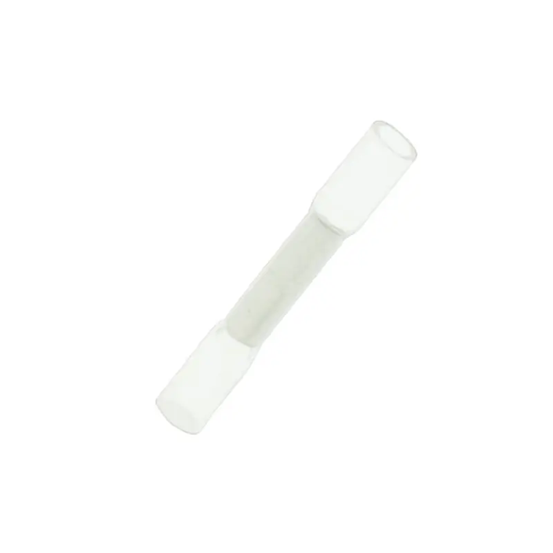White Adhesive-Lined Heat Shrink Butt Connectors (100-Pack)