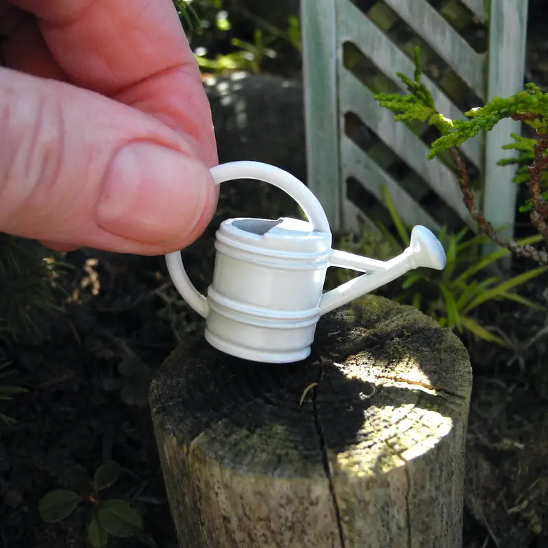White Mini Watering Can – Decorative & Functional