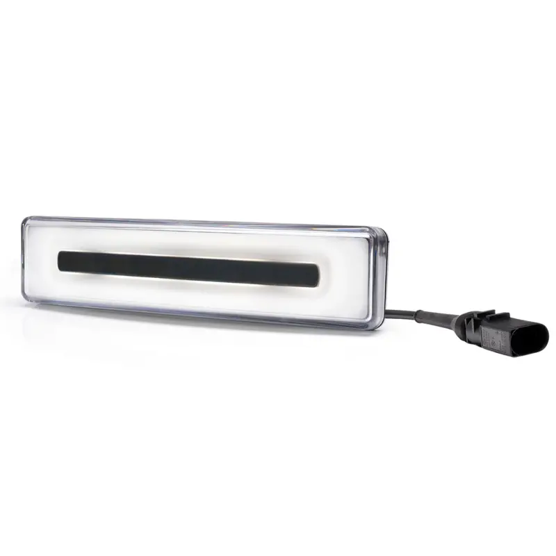 White Scania-Style Neon LED Visor Lamp – Pre-Wired with Plug