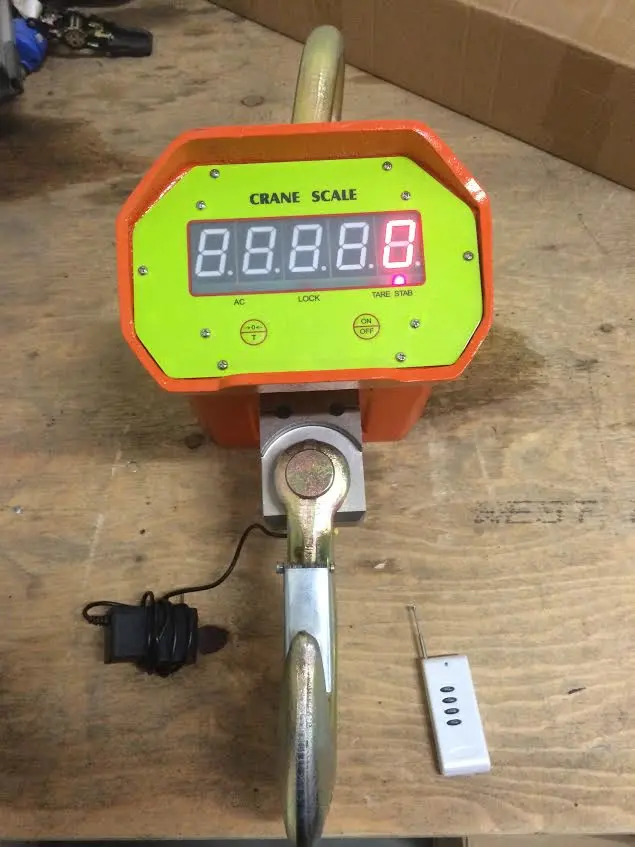 Wireless Crane Scale – Remote-Controlled Digital Load Cell with 5-Ton and 10-Ton Capacity Options