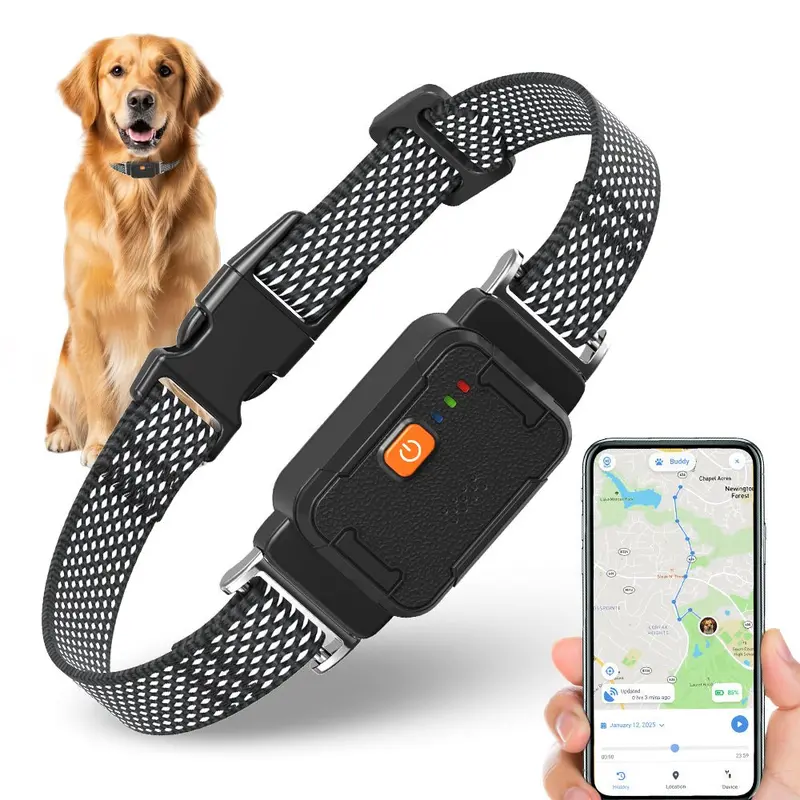 Wireless GPS Dog Fence System – Rechargeable Containment Collar with Customizable Boundary Zones