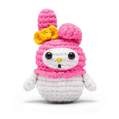 Woobles My Melody Crochet Kit – Kawaii-Style Introductory Crochet Kit