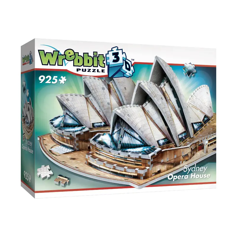 Wrebbit 3D Foam Puzzle: Sydney Opera House Replica – 925-Piece Architectural Building Kit
