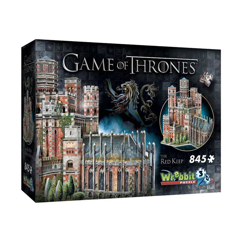 Wrebbit 3D Game of Thrones Puzzle: The Red Keep – 845-Piece Architectural Build