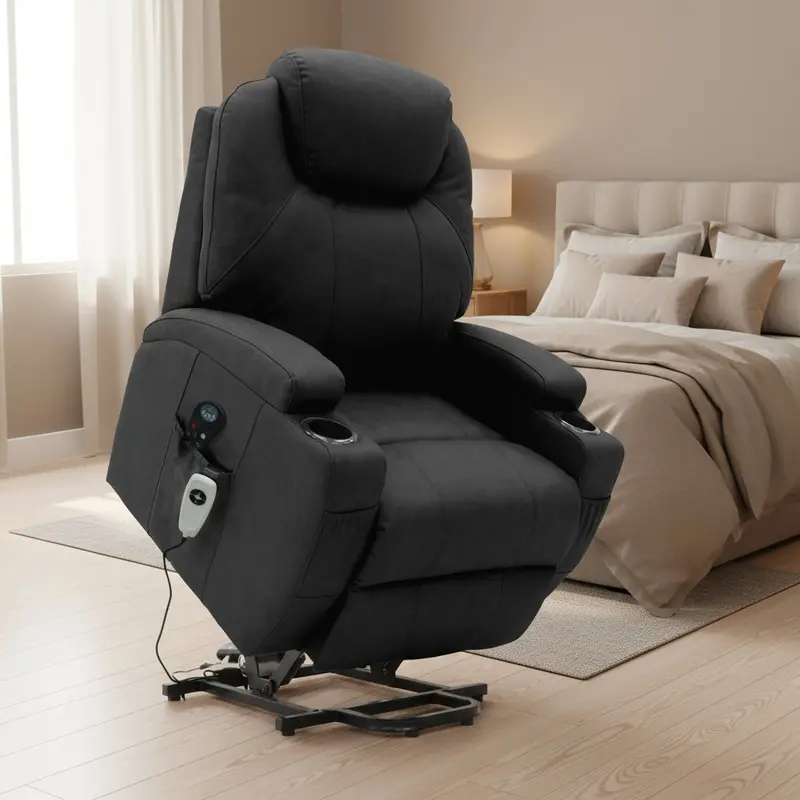 XL Medical Lift Recliner Chair – Power-Assisted Seating with Heat & 8-Point Massage Therapy