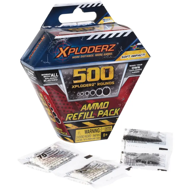 Xploderz 500-Round Ammo Refill Pack for Blaster Play