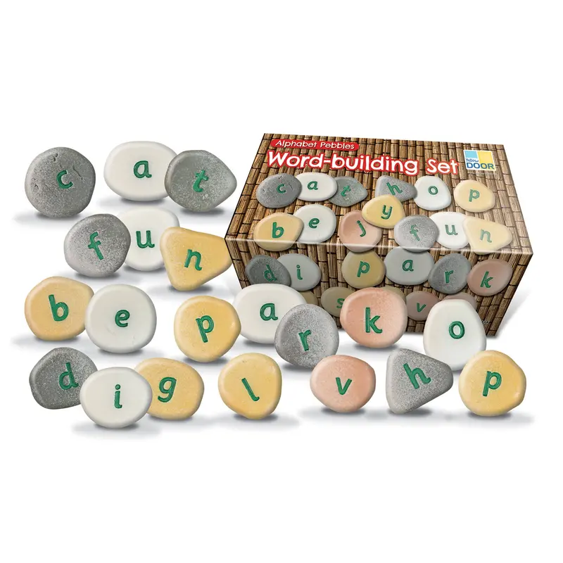 Yellow Door Alphabet Pebbles – Colorful, Tactile Word-Building Stones for Literacy Play