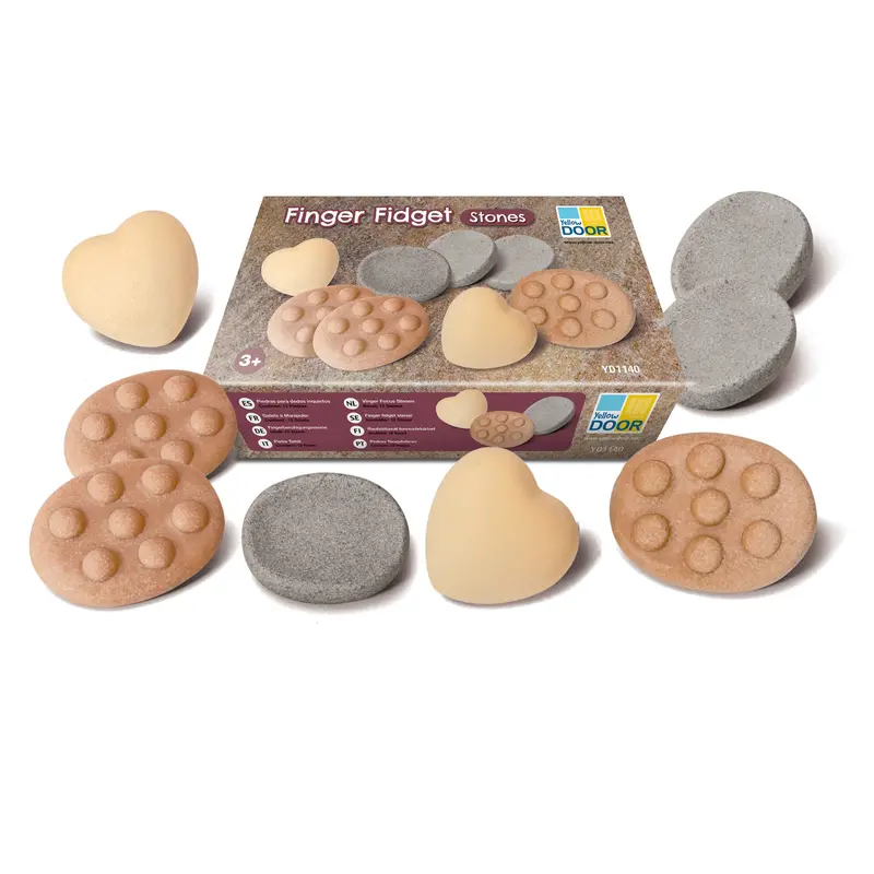 Yellow Door Calming Finger Fidget Stones – Sensory Stone Set