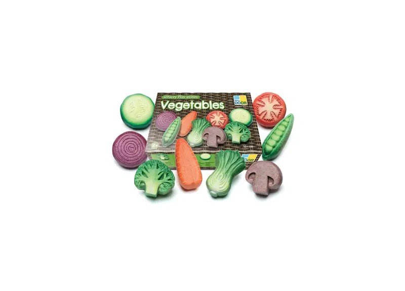 Yellow Door Sensory Vegetable Stones – Durable Resin Play Set for Tactile Learning