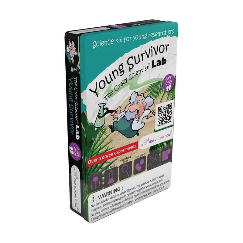 Young Survivor Science Kit – The Crazy Scientist Lab Hands-On Experiment Set
