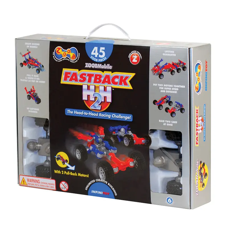 ZOOBMobile Fastback H2H Racing Car – Dual Pull-Back Motor STEM Vehicle Set