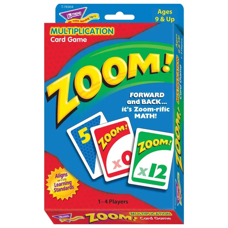 Zoom! Math Mastery Card Game – Fast-Paced Arithmetic Practice for Children