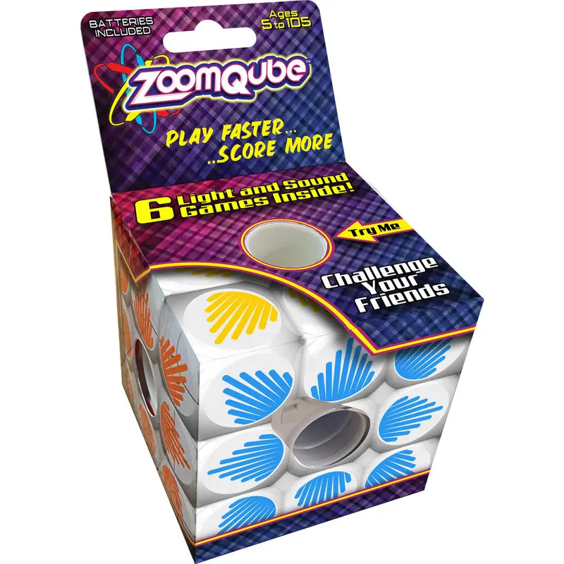 ZoomQube Interactive Multi-Game Cube by Top Secret Toys – STEM Learning Toy for Ages 5+