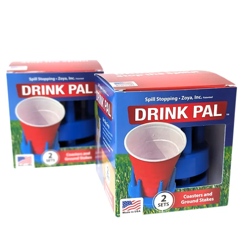 Zoya Drink Pal Coaster Set – 4-Piece Vibrant Silicone Coasters for Table Protection