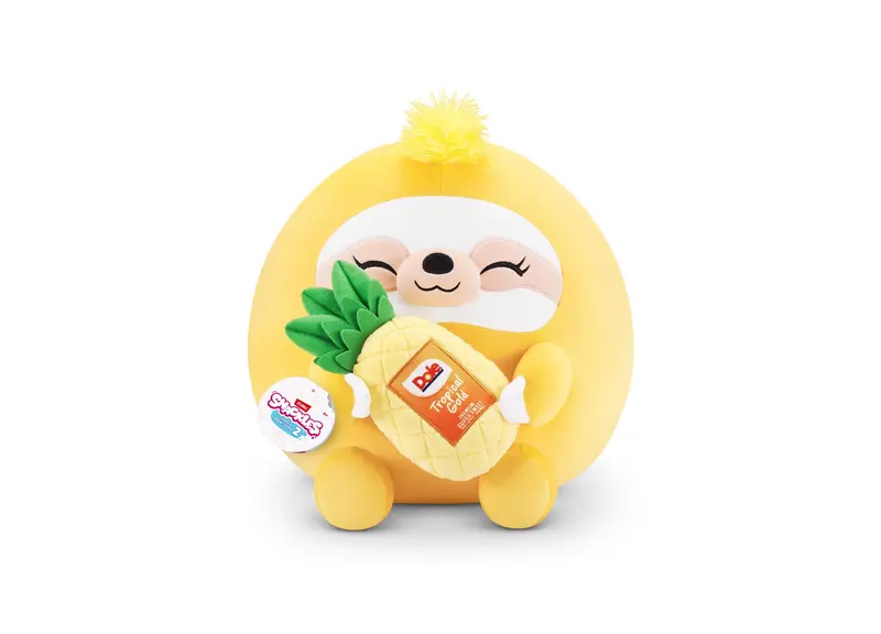 Zuru Snackles Large Sloth & Dole Pineapple Plush – 16″ Soft Huggable Toy