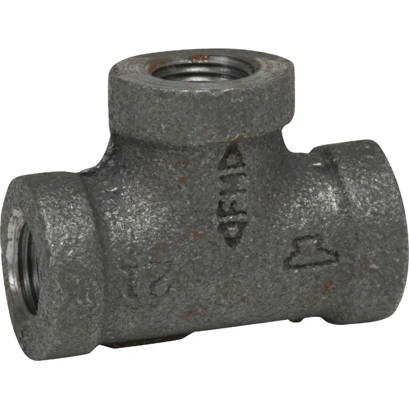 Anvil Black Iron Malleable Tee Fitting – 1/8 Inch 1