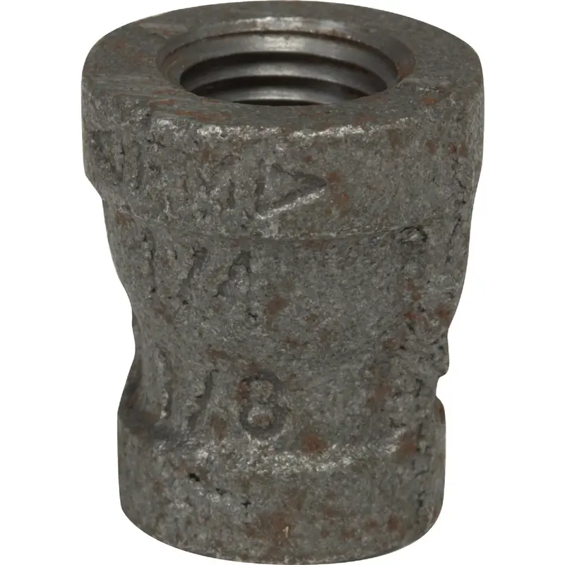 Anvil Malleable Iron Reducing Coupling – 1" X 3/4", Black Iron Pipe Fitting 1