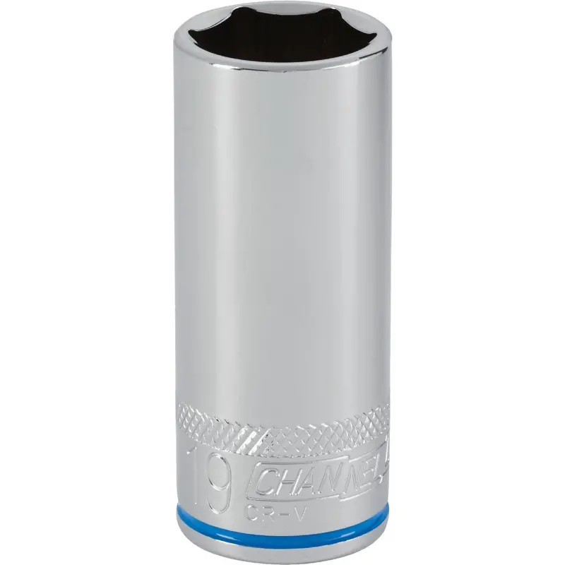 Channellock 6-Point Deep Metric Socket – 3/8-Inch Drive, 19 Mm 1