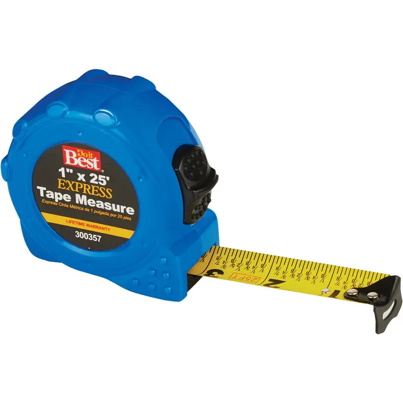 Do It Best Express Power Tape Measure – 25 Ft. Retractable Steel Blade With Auto-Lock 1