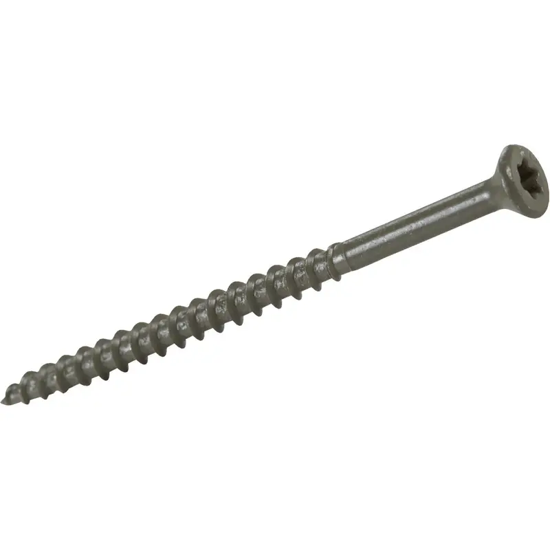 Grip-Rite Primeguard Plus #9 × 3-Inch Star-Shaped Green Deck Screws – 550-Pack Jar 1