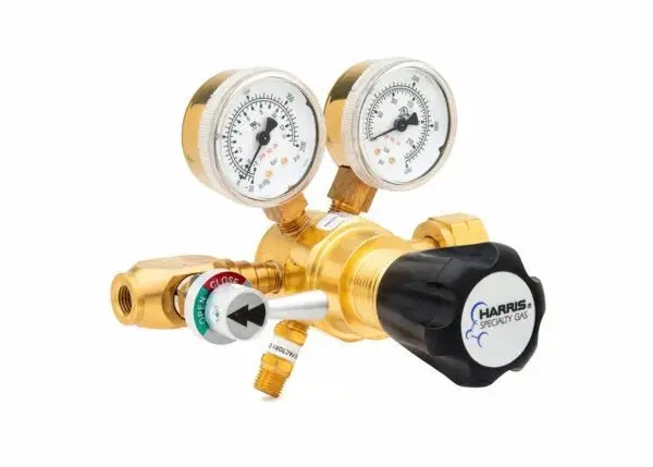 Harris Two-Stage Ultra-High-Purity Brass Barstock Regulator – Model 721-050-350-C (721050350C) 1