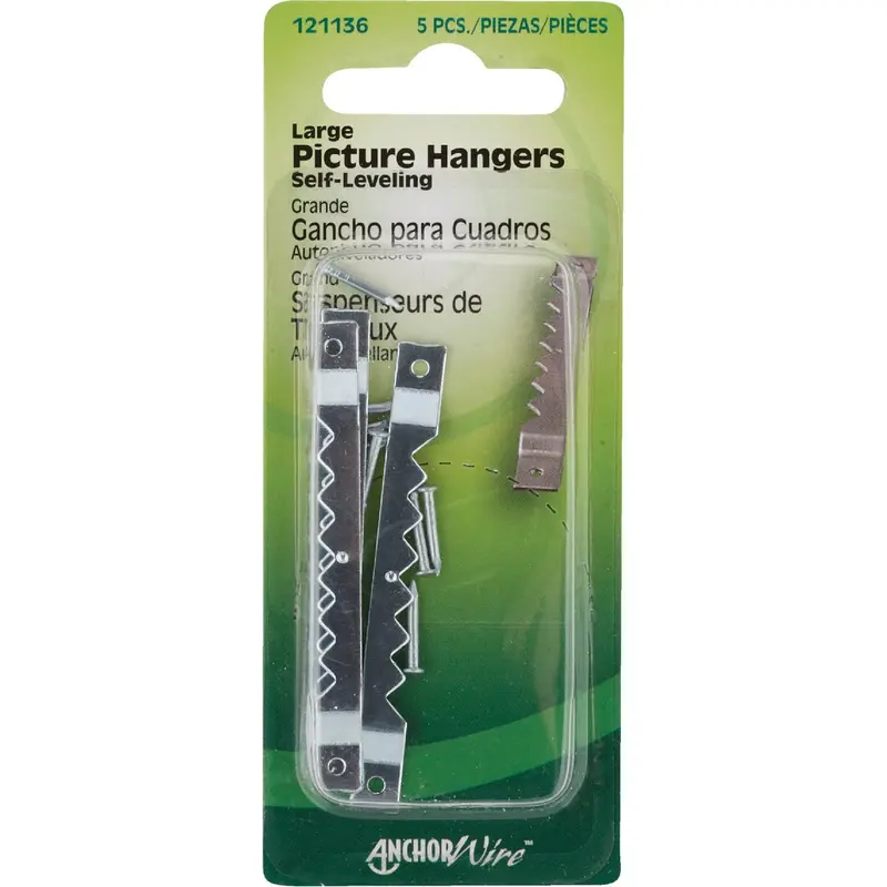 Hillman Large Wire Sawtooth Picture Hangers – Pack Of 5 1