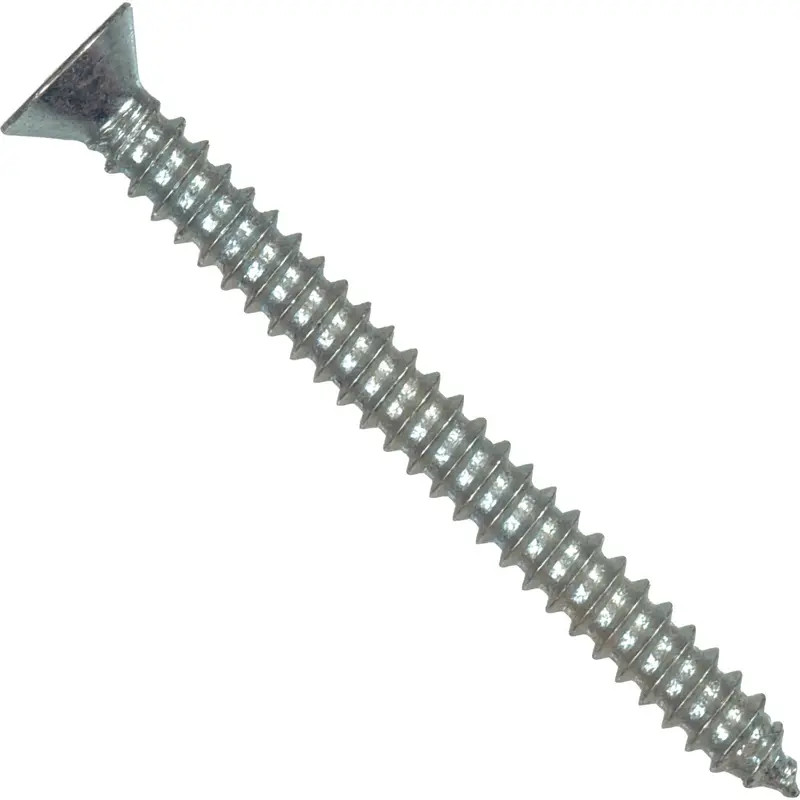 Hillman Phillips Flat-Head Zinc-Plated Sheet Metal Screws – #12 × 3", 100-Pack 1