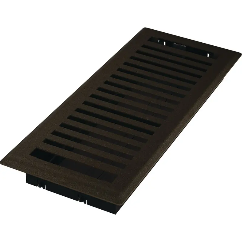 Imperial Montezuma Bronze-Age Steel Floor Register – 4-Inch × 12-Inch 1