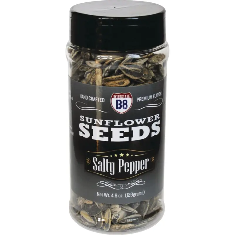 Interstate Bait Salty Pepper Sunflower Seeds — Handcrafted, 4.5 Oz 1