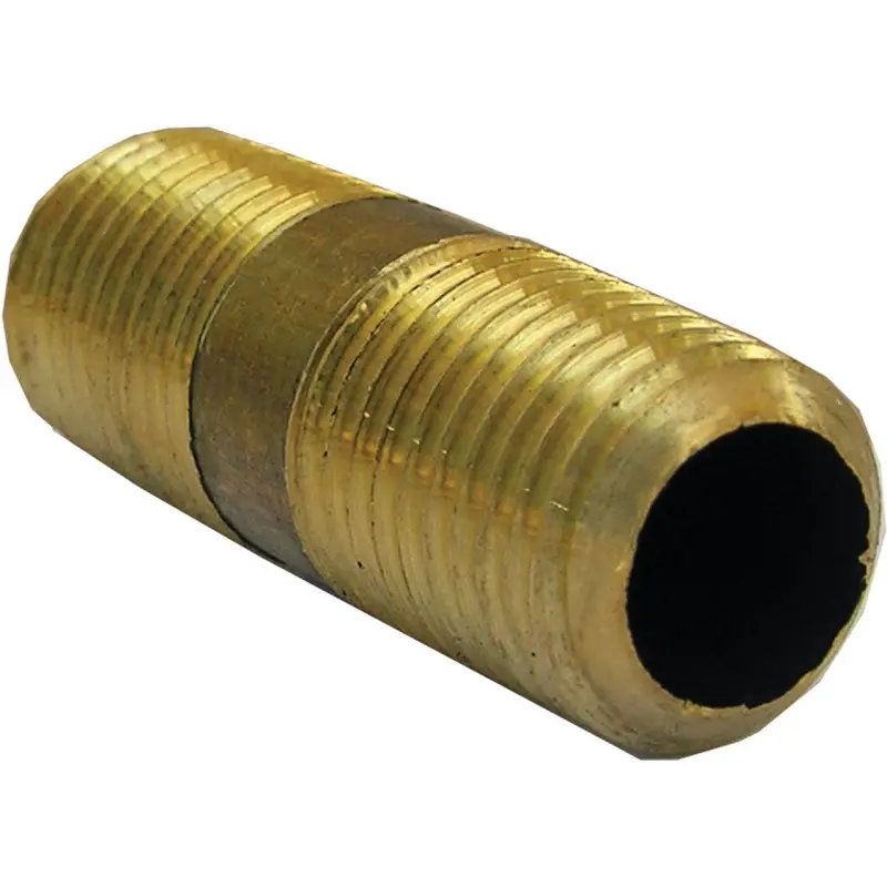 Lasco Short Brass Nipple – 1/4" Mpt X 1.5" Length 1
