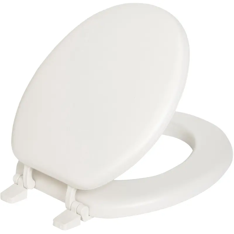 Mayfair Soft-Close Round Toilet Seat — Closed Front, Matte White Finish 1